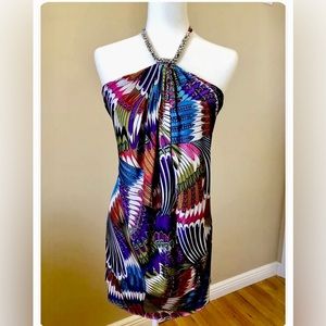 CARIBBEAN QUEEN Multi Color Print Dress